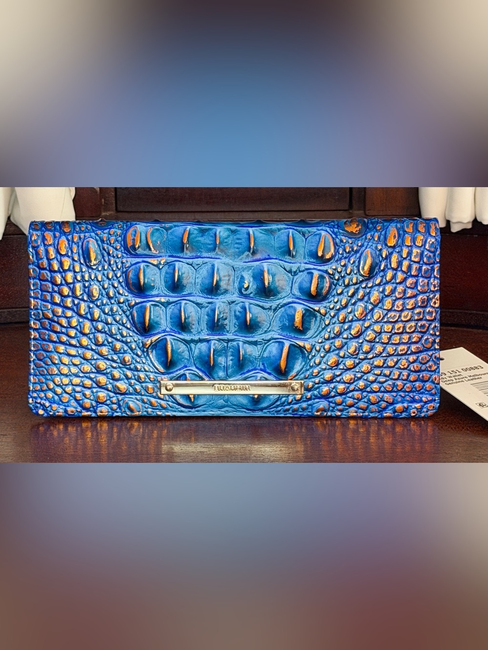 Brahmin BNWT Deep Azure Ady Wallet - Factory New Condition
